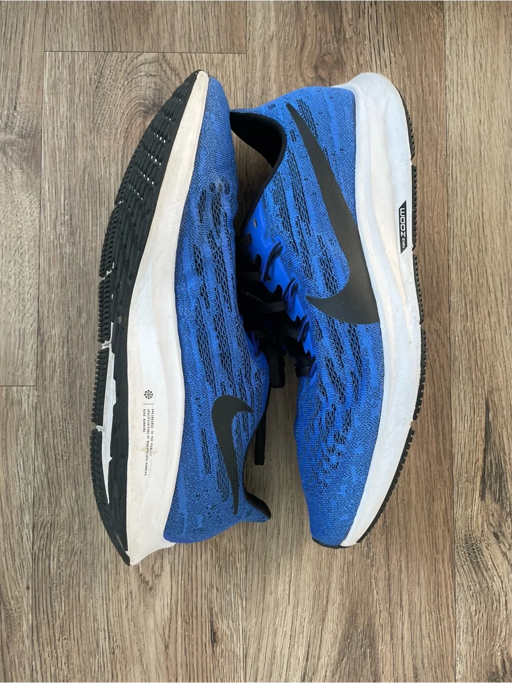 Men Size 11 Nike Air Zoom Pegasus 36 Racer Blue Running Shoes